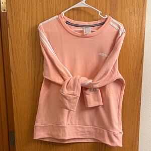 Adidas Pink Sweatshirt with White Accents